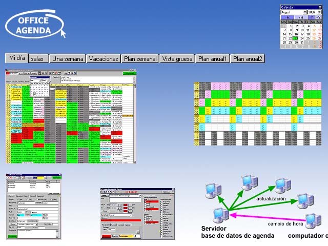 Agenda Consultorio software agenda calendario para horarios, citas, salas, tareas, doctores